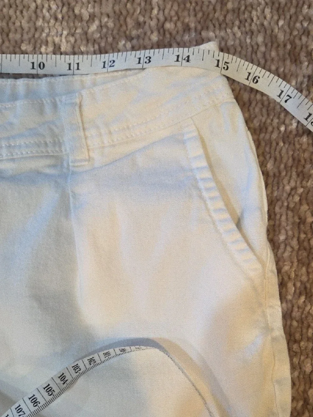Women's White Denim Jean Shorts